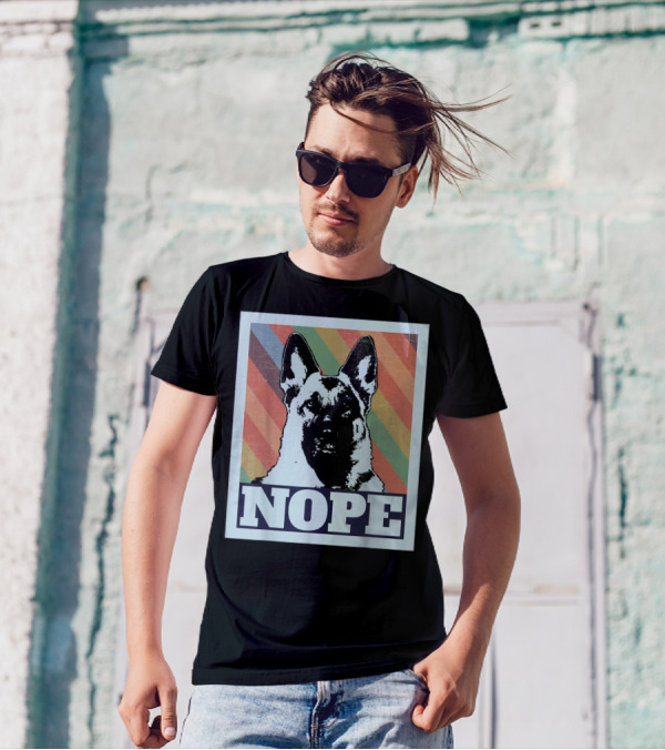 NOPE German Shepherd Pop T-Shirt