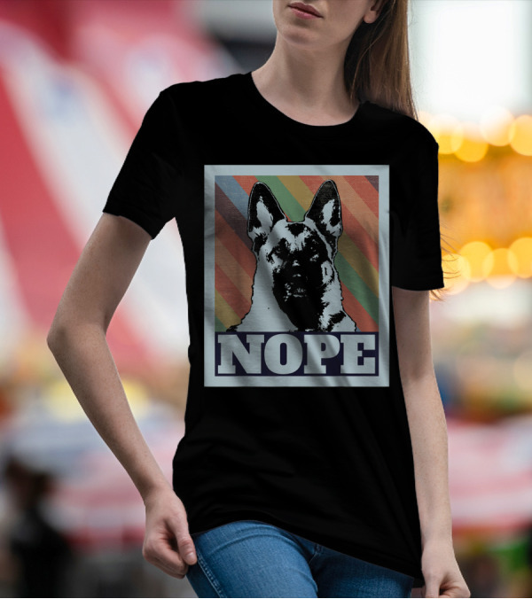 NOPE German Shepherd Pop T-Shirt