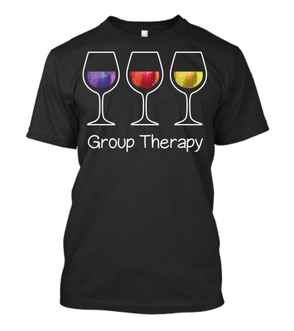 Group Therapy Wine Glass Trio Multicolor Longsleeve T-Shirt