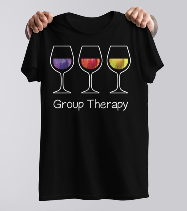Group Therapy Wine Glass Trio Multicolor Longsleeve T-Shirt