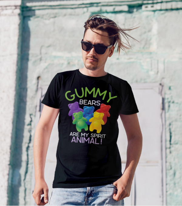 Gummy Bears Are My Spirit Animal Bears Colorful Spirit T-Shirt