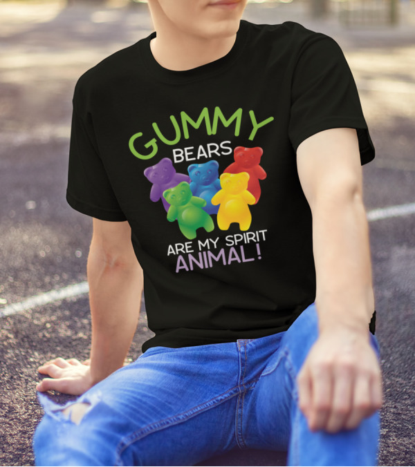 Gummy Bears Are My Spirit Animal Bears Colorful Spirit T-Shirt