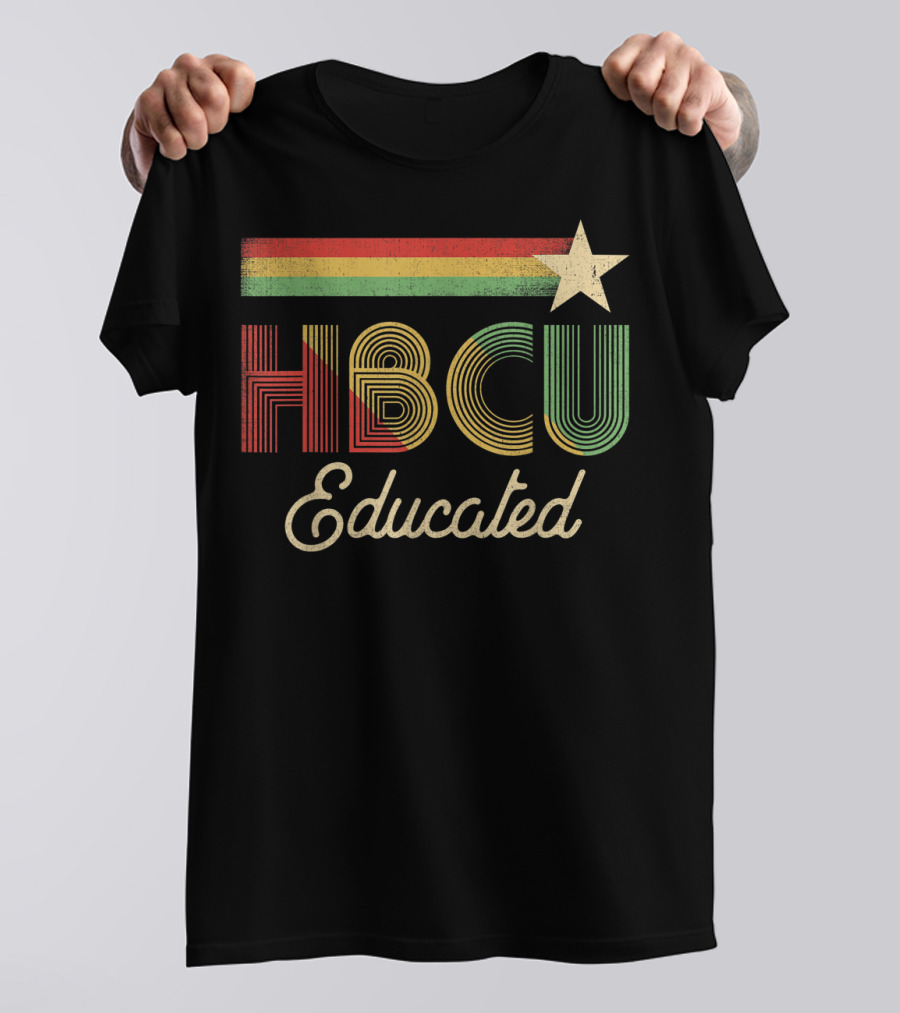 HBCU Educated Historical Grad Star Stripes T-Shirt