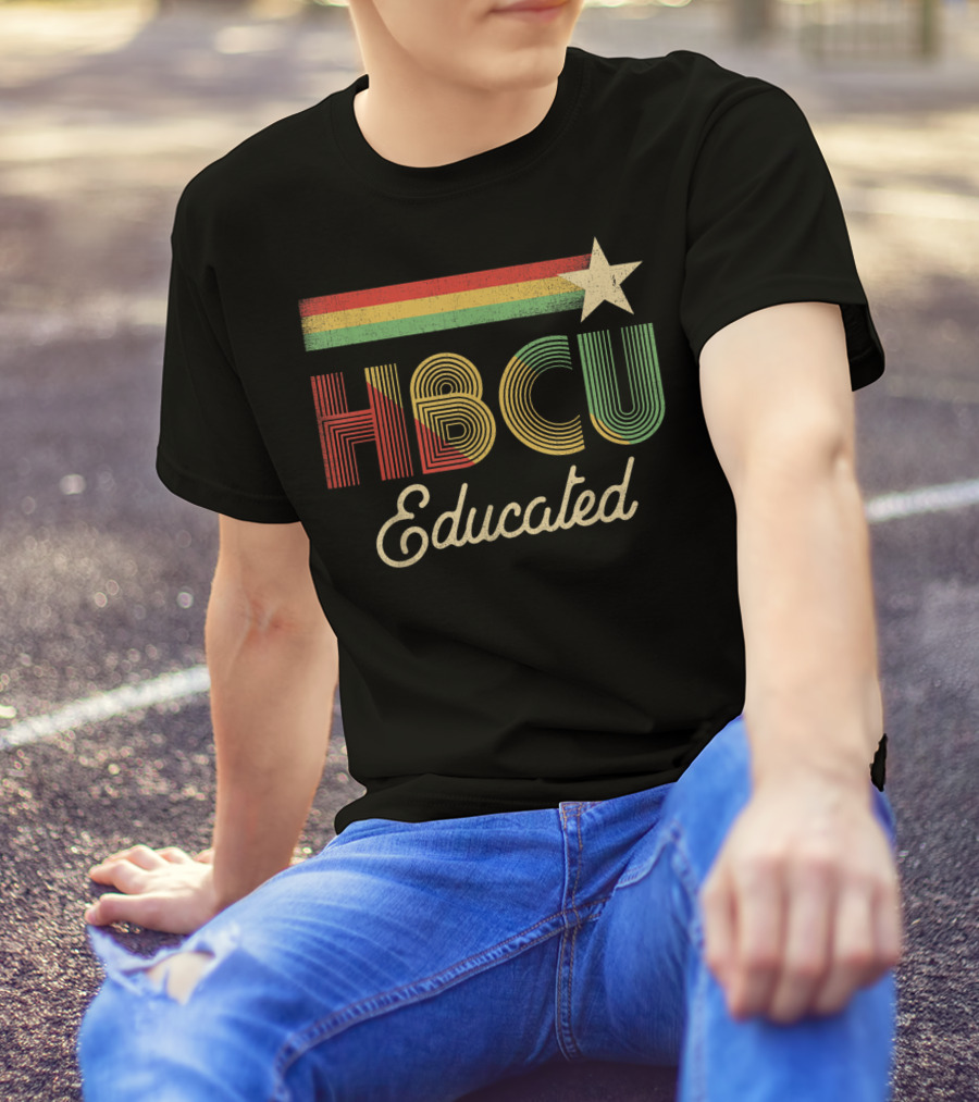 HBCU Educated Historical Grad Star Stripes T-Shirt