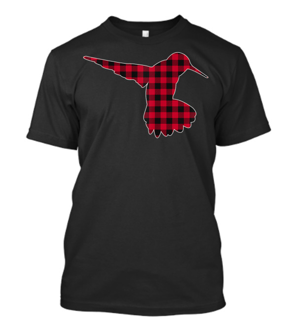 Hummingbird Red Plaid Family T-Shirt