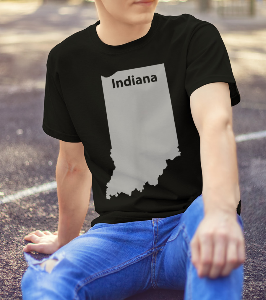 Indiana Map Home State Indiana T-Shirt