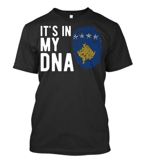 It's In My DNA Kosovo Flag Fingerprint Kosovan T-Shirt