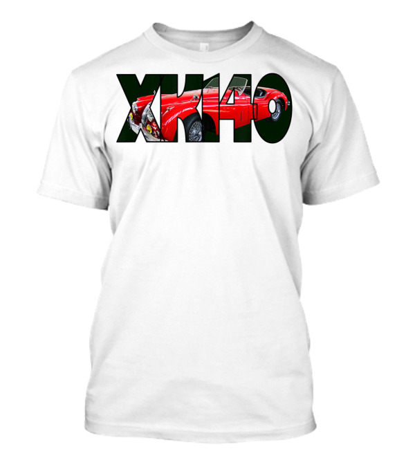 Jaguar XK140 Beautiful Red XK140 Convertible Classic Car T-Shirt