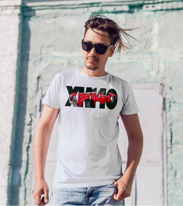 Jaguar XK140 Beautiful Red XK140 Convertible Classic Car T-Shirt