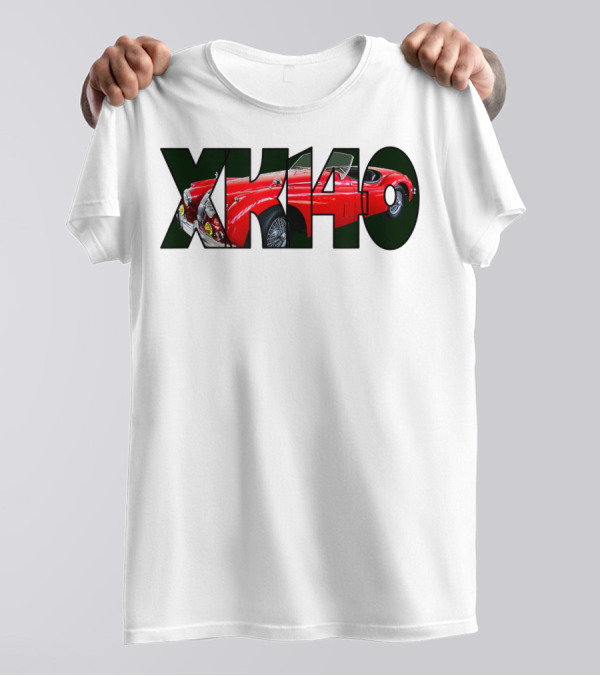 Jaguar XK140 Beautiful Red XK140 Convertible Classic Car T-Shirt