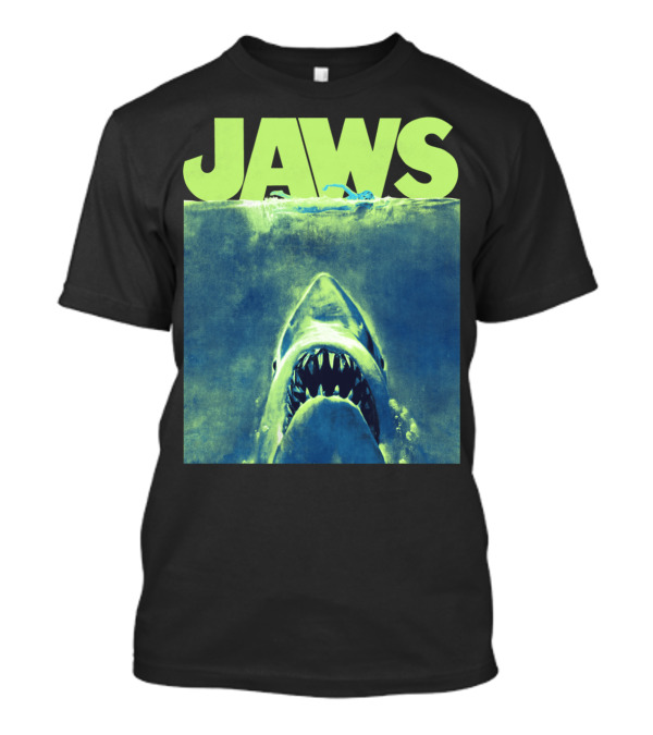 Jaws Surfacing Neon Movie T-Shirt