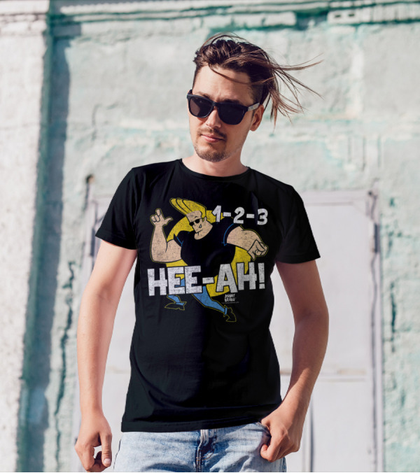 Johnny Bravo 1-2-3 Hee-Ah T-Shirt