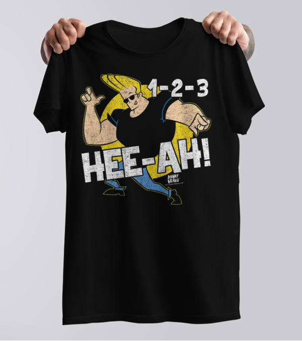 Johnny Bravo 1-2-3 Hee-Ah T-Shirt