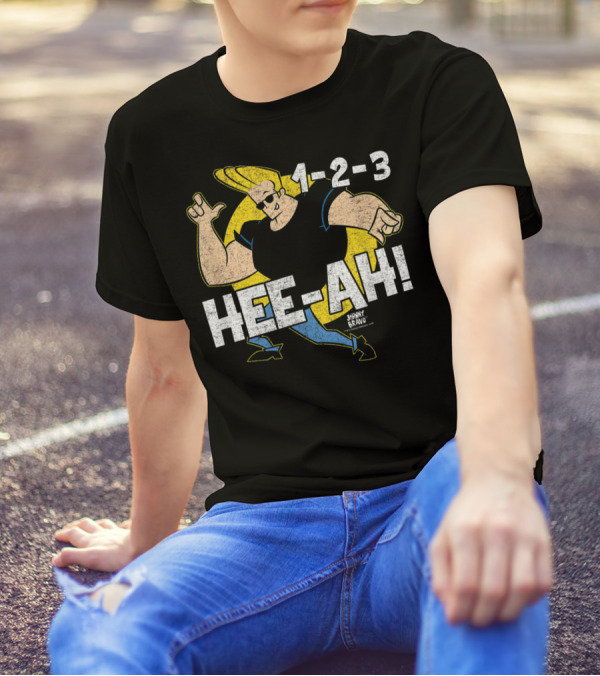 Johnny Bravo 1-2-3 Hee-Ah T-Shirt