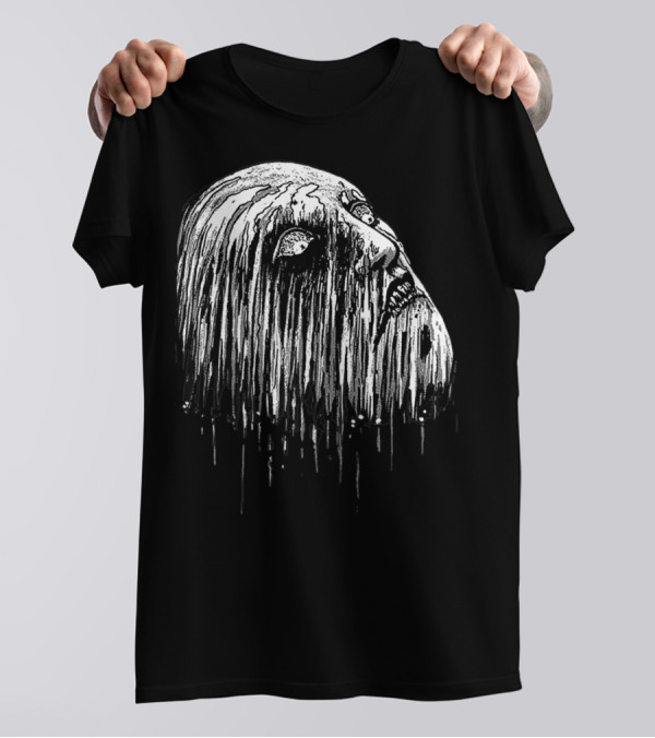 Junji Ito Horror Manga Melting Face T-Shirt