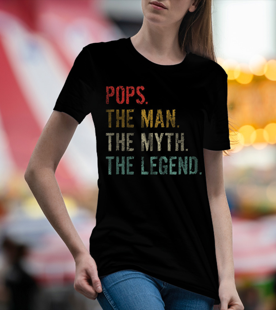 Pops The Man The Myth The Legend Vintage T-Shirt