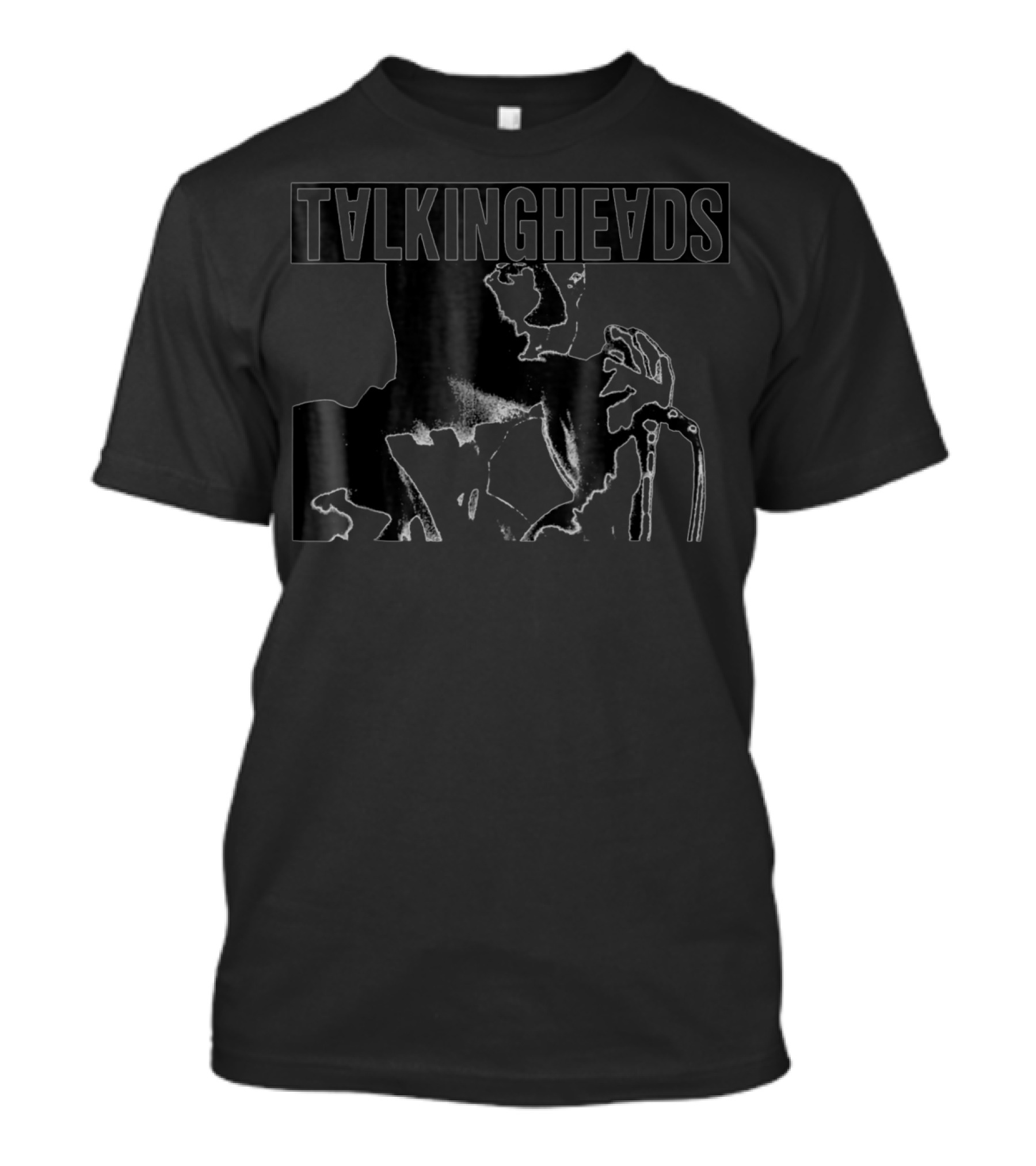 TALKING HEADS Neon Silhouette Microphone Performance T-Shirt