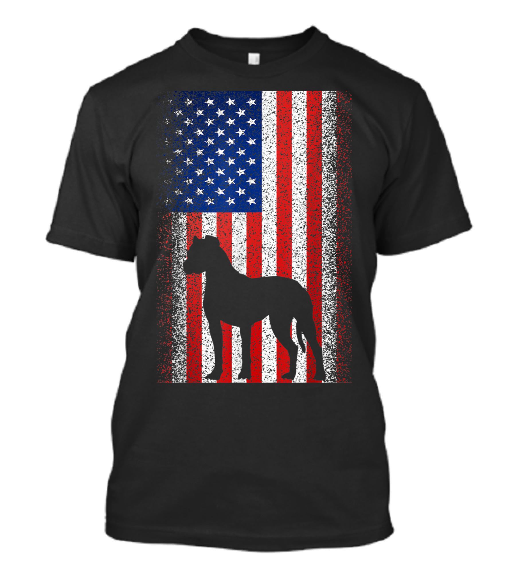 American Flag Boxer Dog 4th Of July Celebrations For Dog Lovers T-Shirt