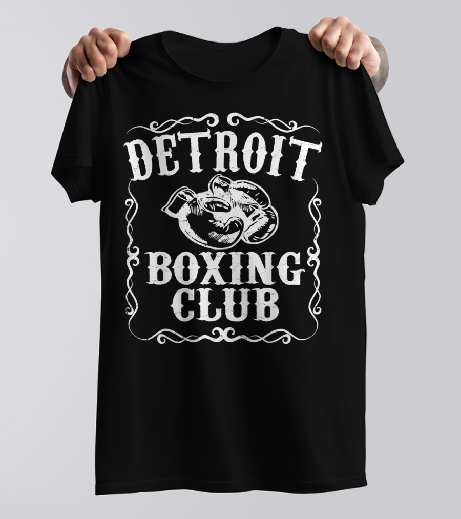 Detroit Boxing Club Vintage Boxer Gloves T-Shirt