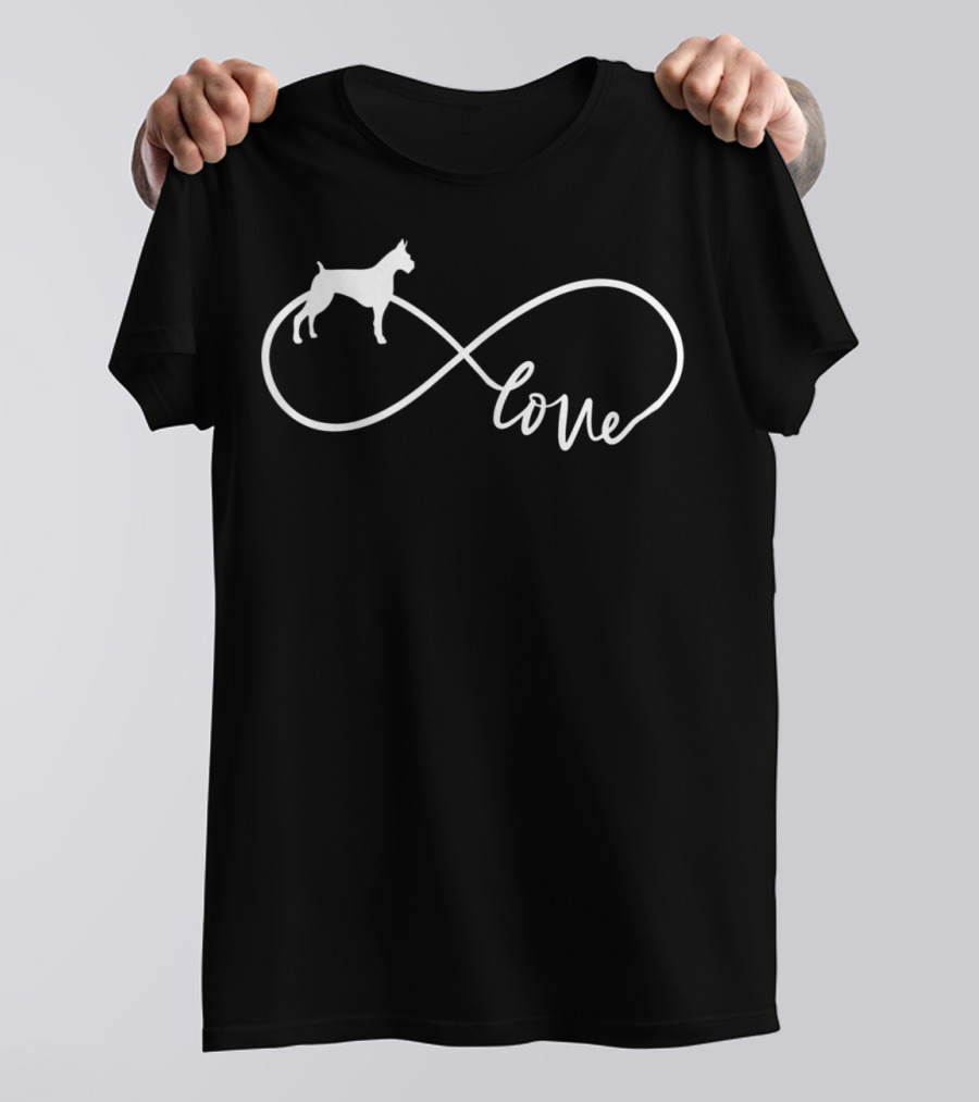 Retro Boxer Infinity Love Proud Mama Perfect Dog T-Shirt