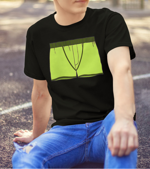 Shane Dawson Sells His Boxer Shorts Pocket Neon Yellow T-Shirt
