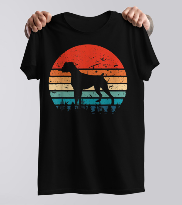 Vintage Boxer Retro Sunset T-Shirt