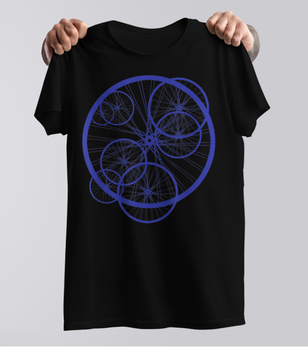 Bicyclist Cyclist Bike Wheel Network T-Shirt