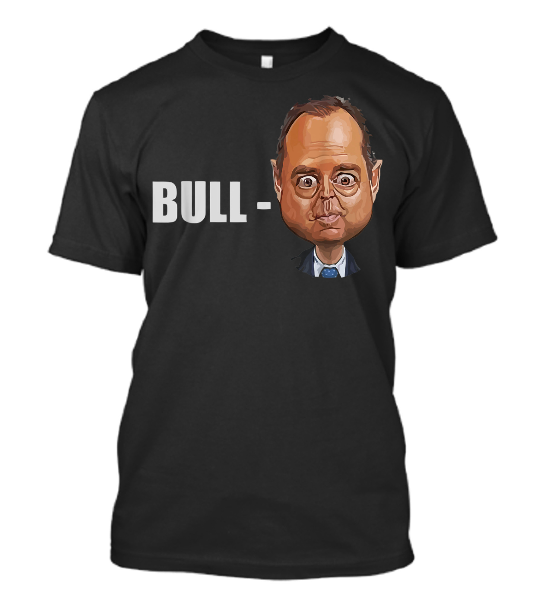 BULL Schiff Donald Trump Caricature T-Shirt