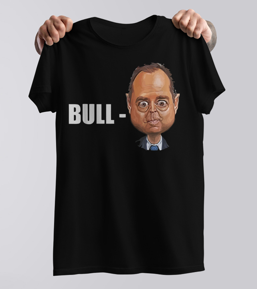 BULL Schiff Donald Trump Caricature T-Shirt