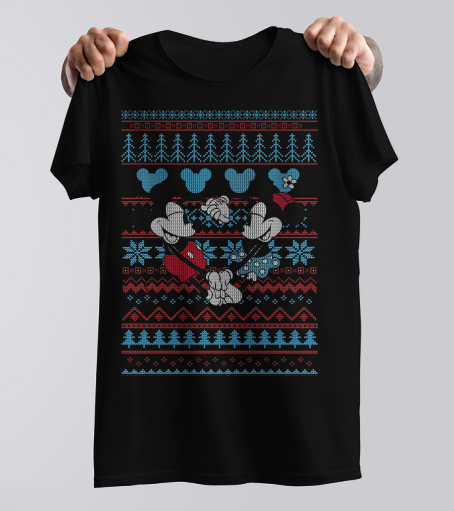 Disney Mickey And Minnie Mouse Festive T-Shirt