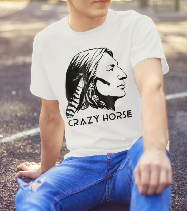 Crazy Horse Native American Profile T-Shirt