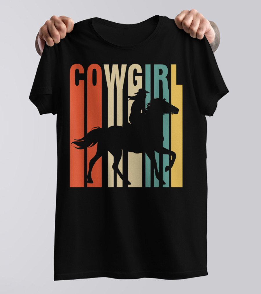 Cowgirl Silhouette Horse Rider T-Shirt