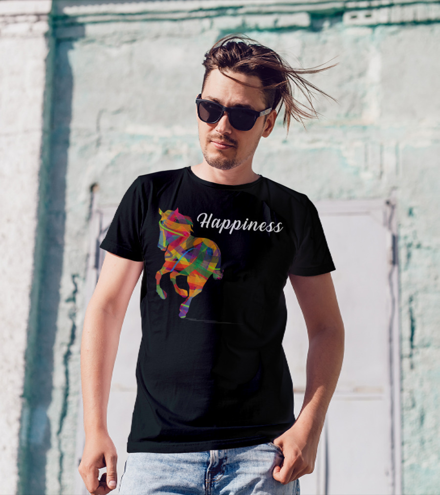 Happiness Colorful Cute Horse T-Shirt