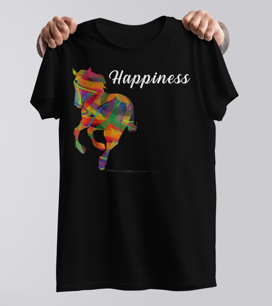 Happiness Colorful Cute Horse T-Shirt