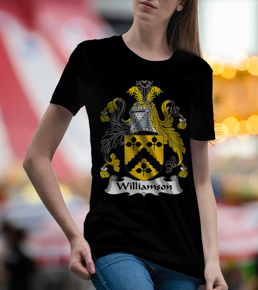 Williamson Family Crest Coat Of Arms Emblem T-Shirt