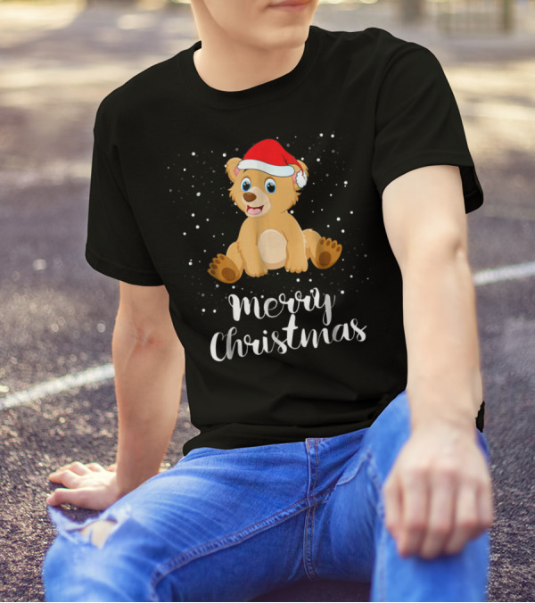 Bear Merry Christmas Funny Family Group Matching T-Shirt