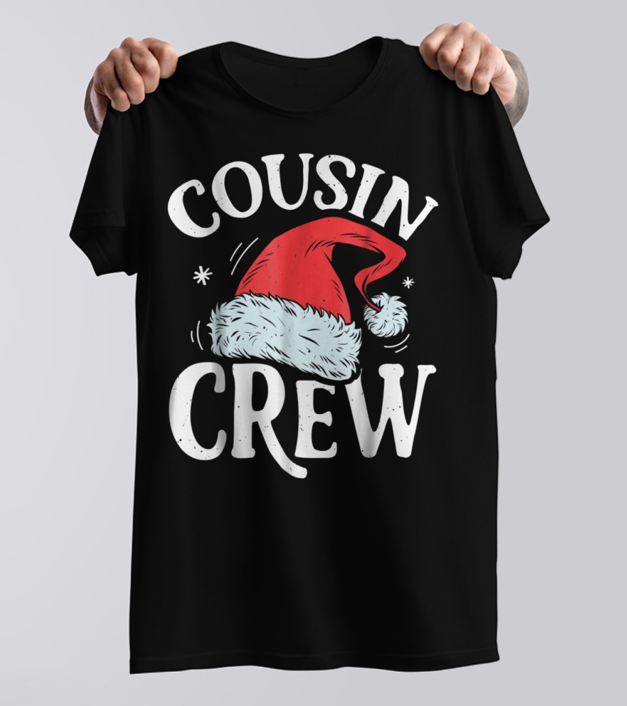Cousin Crew Santa Christmas Family Matching Holiday Hat 9R T-Shirt