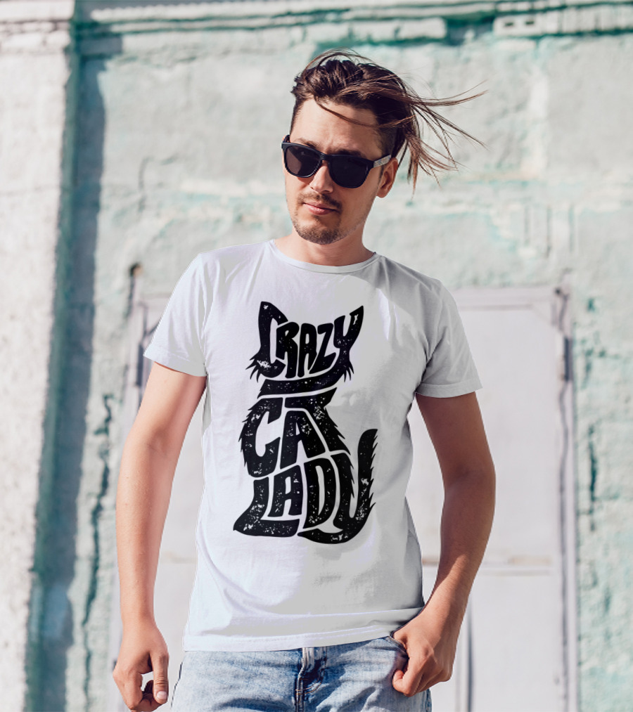 Crazy Cat Lady Funny Cats Kitty Kitten Vintage T-Shirt