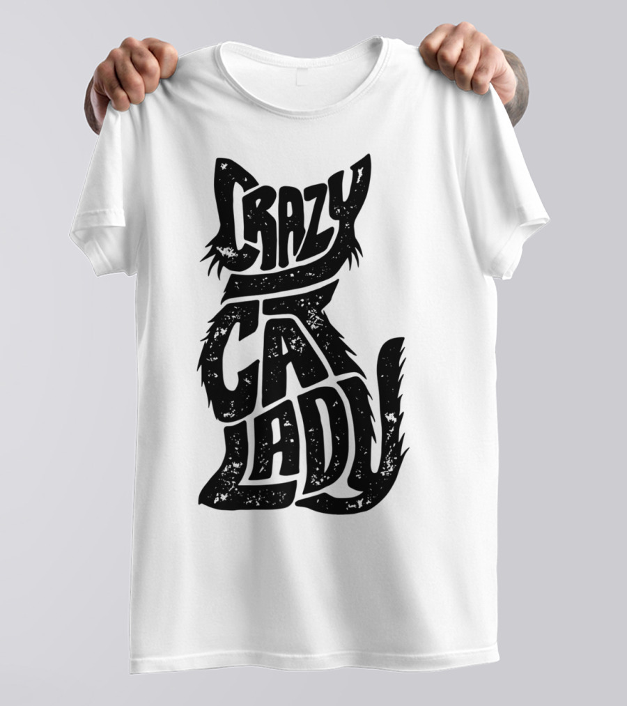 Crazy Cat Lady Funny Cats Kitty Kitten Vintage T-Shirt