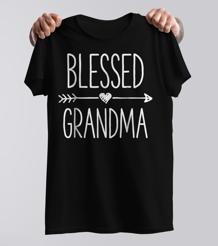 Blessed Grandma Heart Arrow T-Shirt