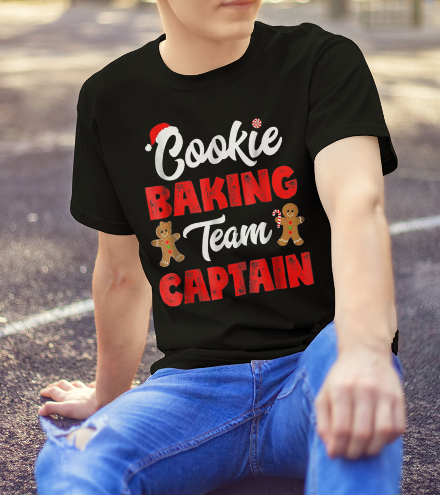 Cookie Baking Team Captain Christmas Holiday Gingerbread T-Shirt