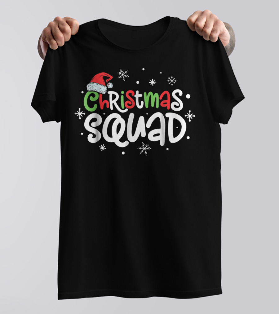 Christmas Squad Santa Family Festive Snowflake Holiday T-Shirt