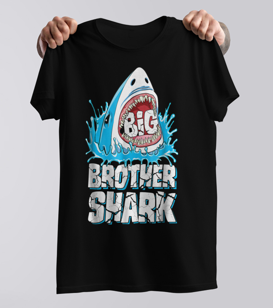 Big Brother Shark Splash Family Matching T-Shirt
