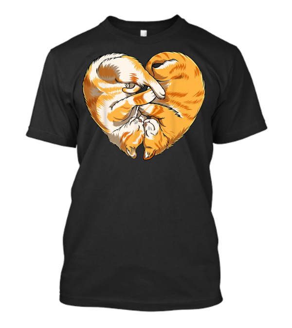 Funny Kitty Cat Heart Valentines Day Women T-Shirt