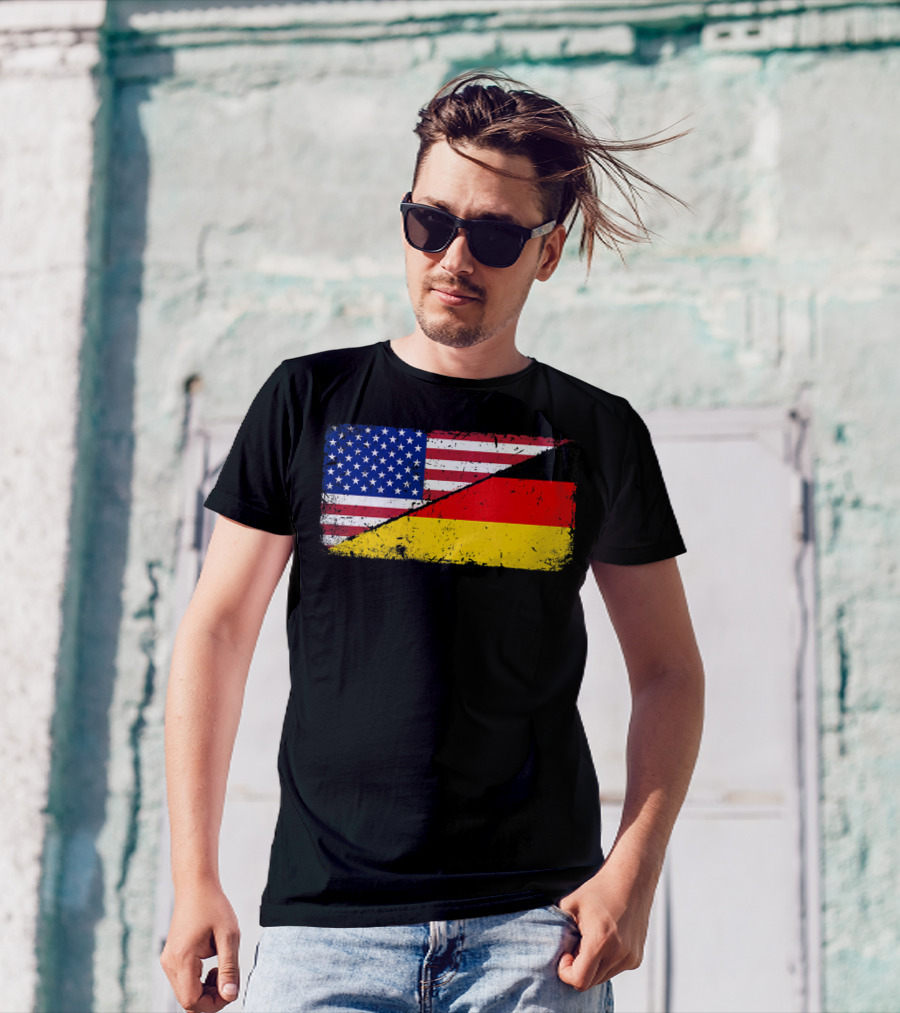 German American Flag Oktoberfest Mashup T-Shirt