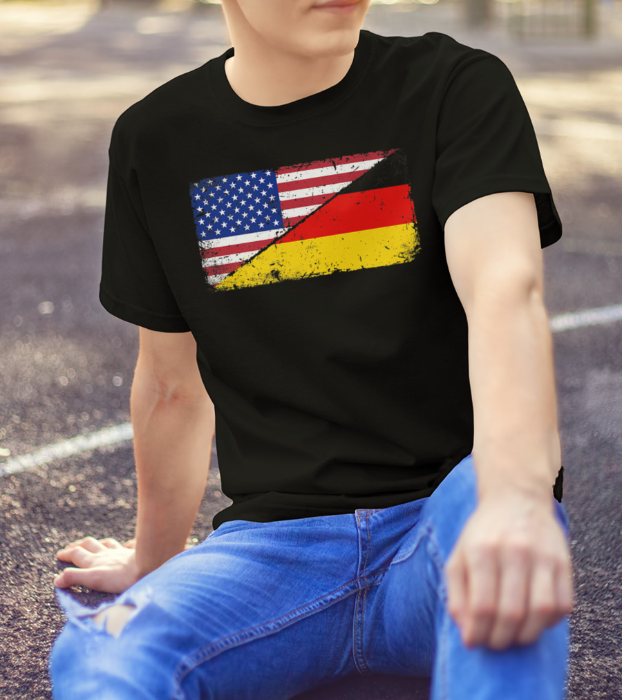 German American Flag Oktoberfest Mashup T-Shirt