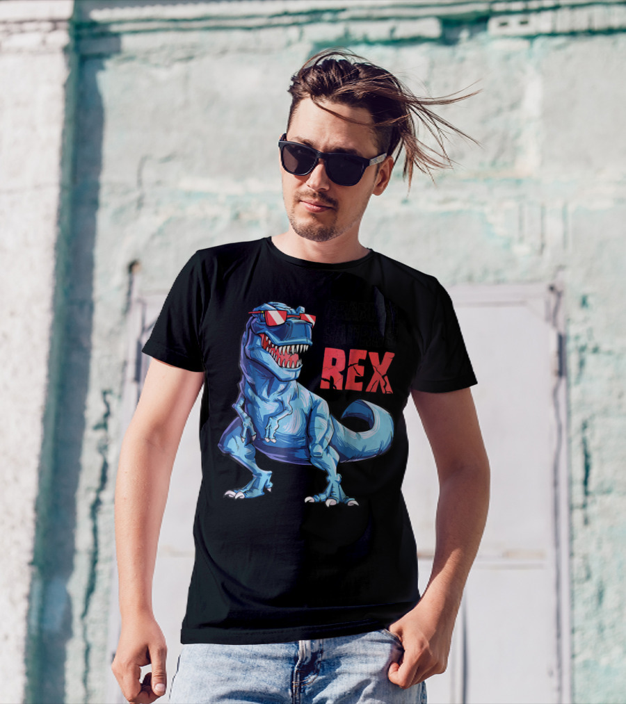 Grandpasaurus Rex Grandpa Saurus Dinosaur With Cool Glasses T-Shirt