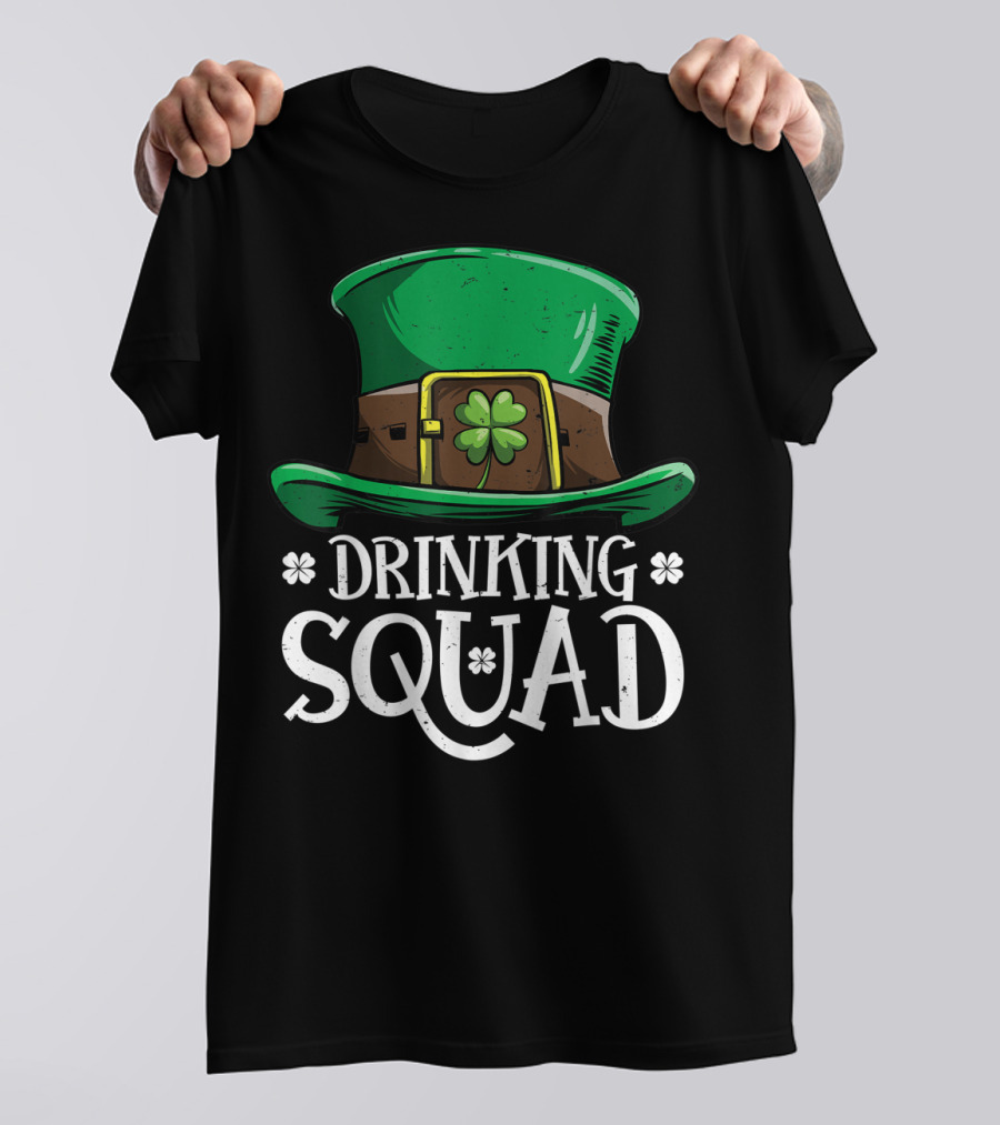 Drinking Squad Leprechaun St Patricks Day Men T-Shirt