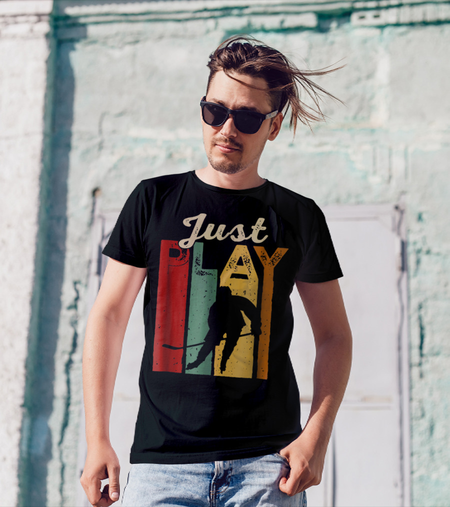 Just Play Hockey Retro T-Shirt