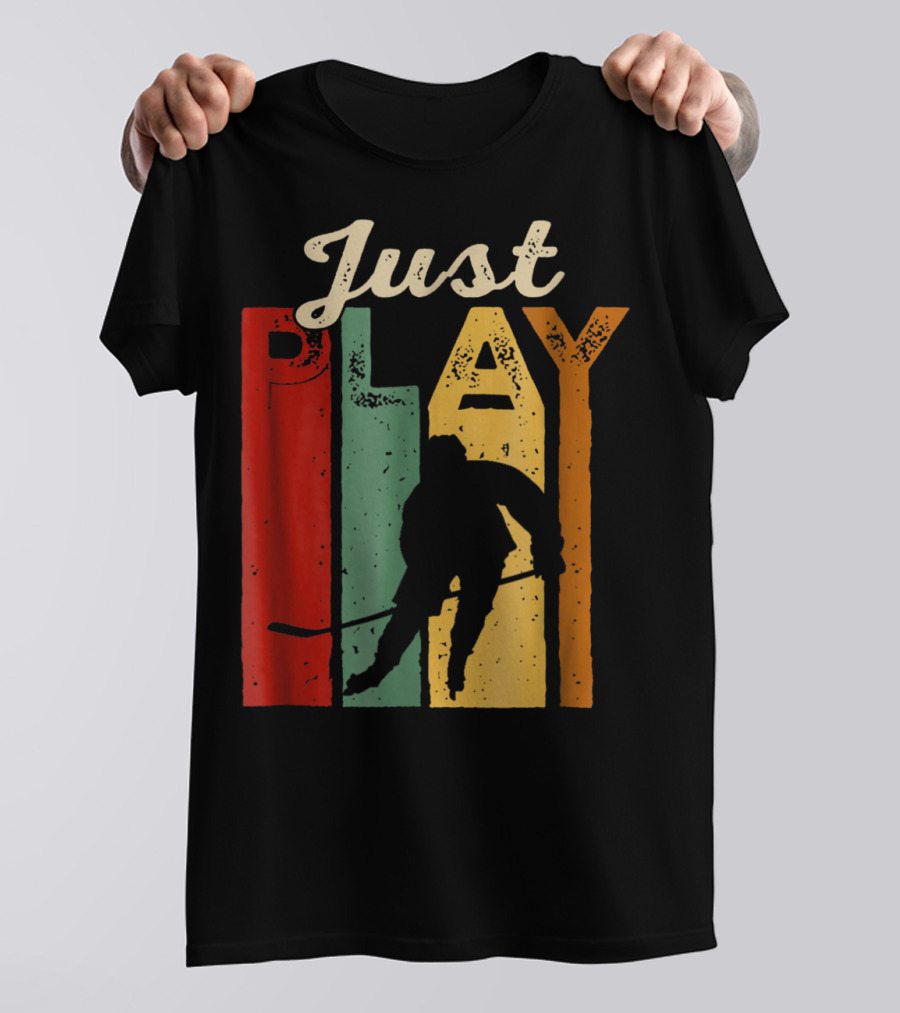Just Play Hockey Retro T-Shirt